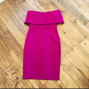 Karlie back zipper of the shoulder dress